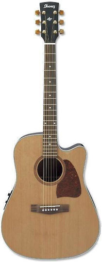 Ibanez Ακουστική Κιθάρα AW15ECE-LG Cutaway Natural Satin
