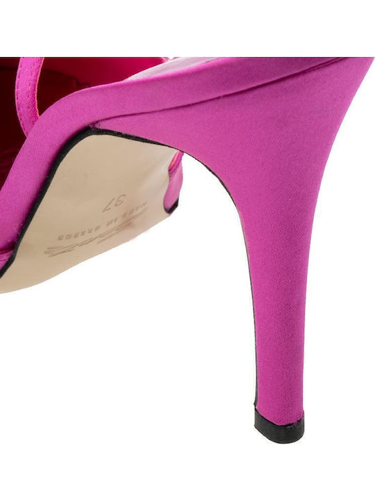 Pointed Toe Heels with Fuchsia Stiletto Heel