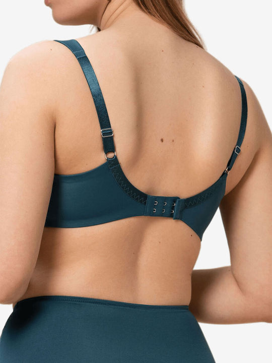 True Shape Sensation W01 Minimizer Minimizer Bra without Padding Petrol