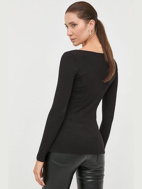 Guess Karlie Women's Blouse Long Sleeve Black