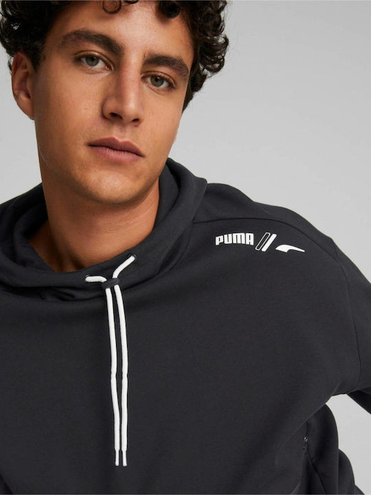 Puma Men's Sweatshirt with Hood Black