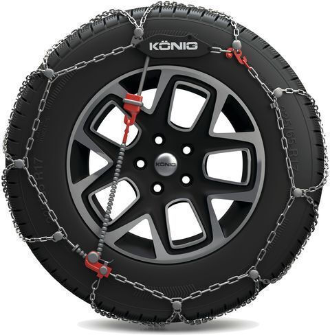 Konig XG Cross No 249 Anti-slip Chains Thickness 9mm Passenger & 4x4 Car 2pcs