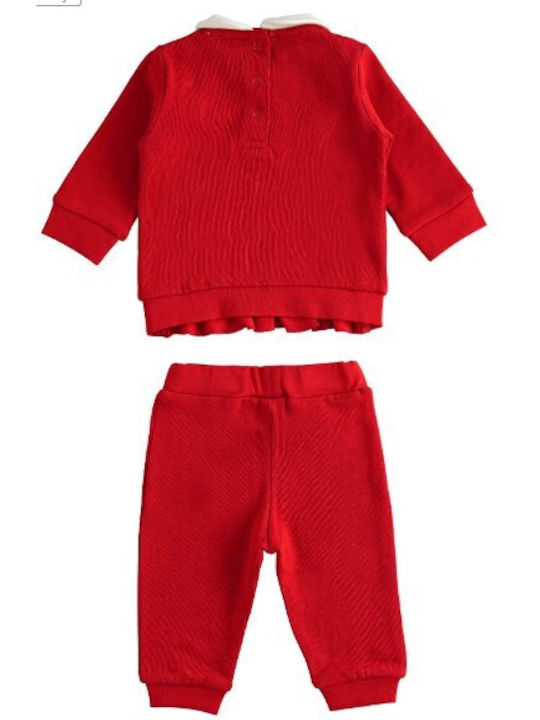 iDO Kids Sweatpants Set Red 2pcs