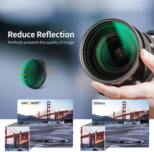 K&F Concept Variable Filter ND 82mm for Camera Lenses