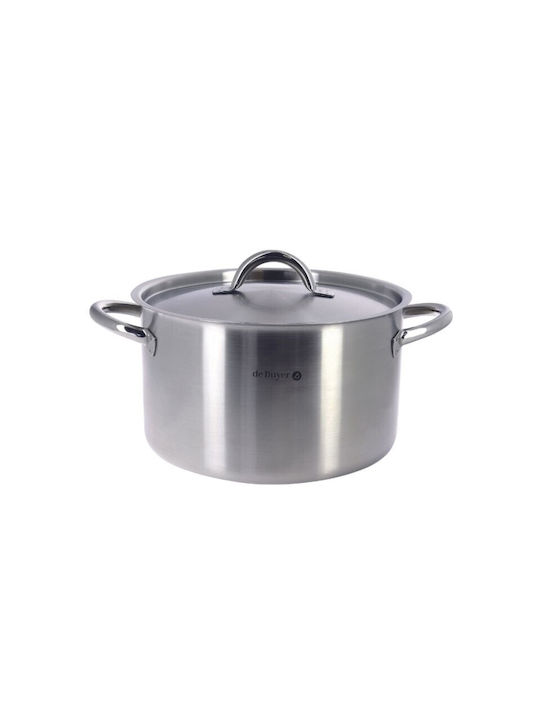 De Buyer Prim Appety Tiefer Edelstahl-Topf 11.1Es / 28cm
