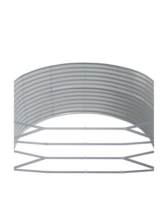 vidaXL Metallic Grey Planter Box 447x140x68cm