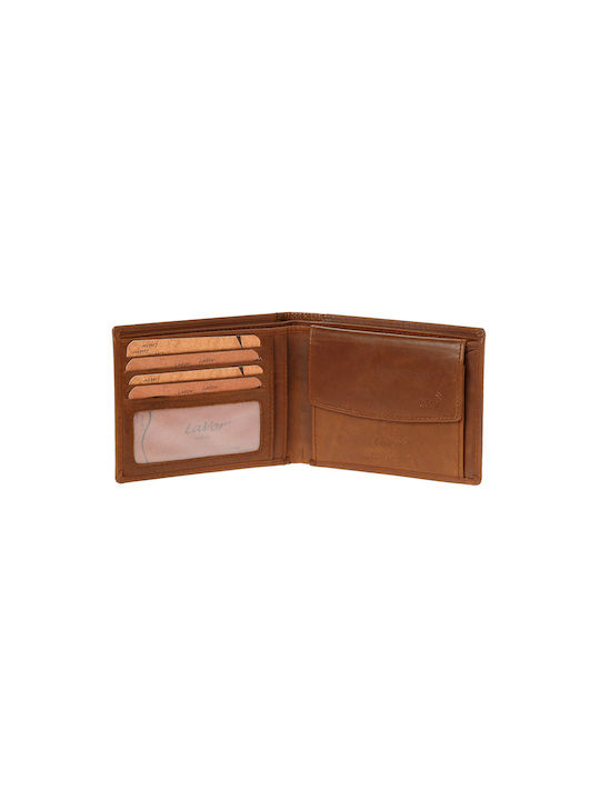 Leather Men's Wallet With RFID Cognac