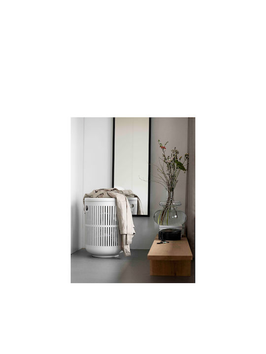 Zone Denmark Ume Eucalyptus Coș De Rufe Din Plastic 60 L Cu Capac 40x40x54 Cm Gri