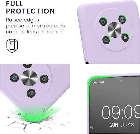 KWmobile Soft Slim Flexible Rubber Camera Protector Umschlag Rückseite Silikon 1.3mm Lavender (Honor Magic4 Lite)