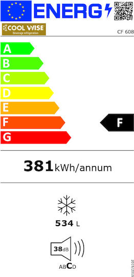 Cool Head Επαγγελματικός Καταψύκτης Μπαούλο 600lt & 250W Π180.4 x Β69.5 x Υ94.5εκ.
