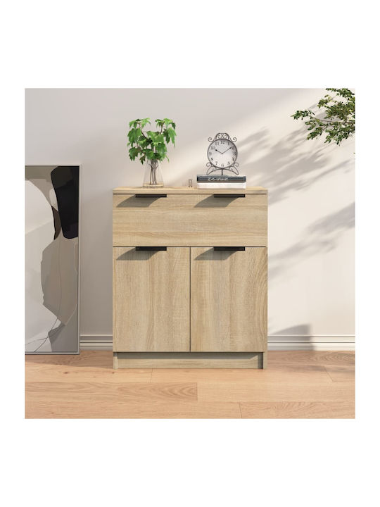 Sideboard Wooden with Drawers Sonoma Δρυς 60x30x70cm