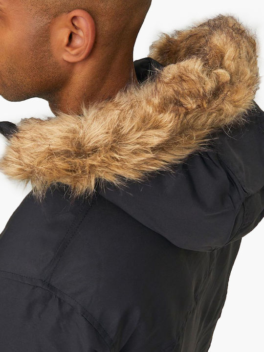Winter Jacke Parka Schwarz