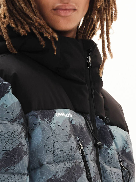 Winter Jacket Puffer Olive Black