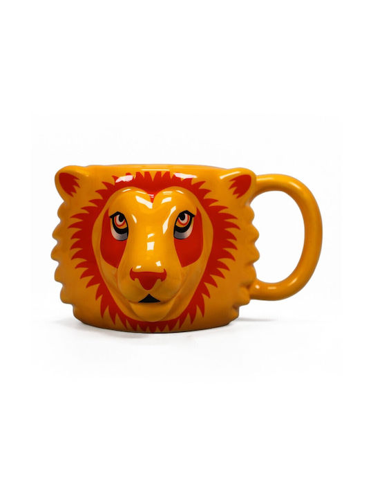 Graffiti Gryffindor Lion Becher Keramik Gelb