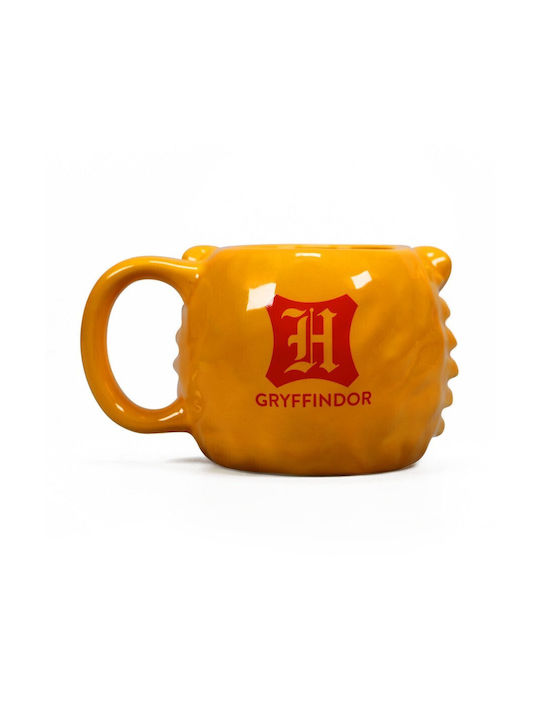Graffiti Gryffindor Lion Becher Keramik Gelb