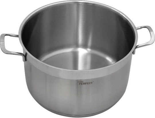 Homeplus Verona Βαθιά Ανοξείδωτη Κατσαρόλα 6.5lt / 24cm
