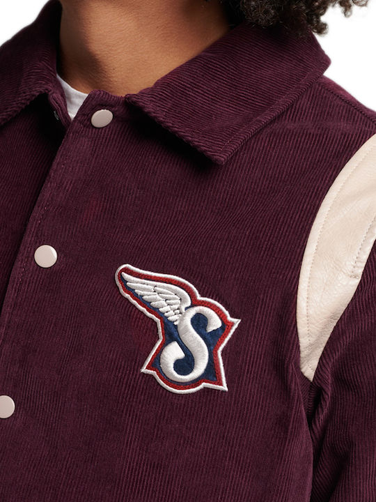 Collegejacke Jacke Lila
