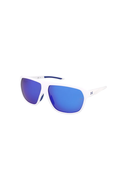 Under Armour Ochelari de soare Λευκά cu Cadru & Albastru Lentilă