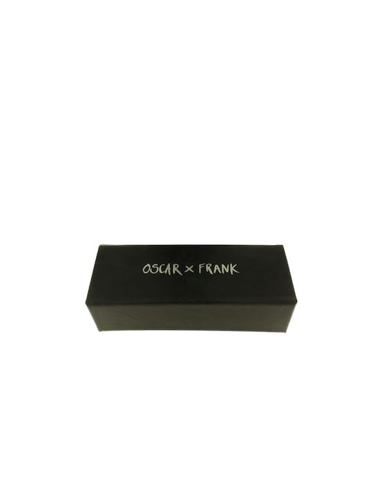 Oscar & Frank Caino Unisex Sunglasses with Horn-Rimmed Frame Matte Black