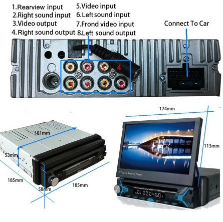 Auto-Audiosysteme (1 DIN) Bluetooth USB