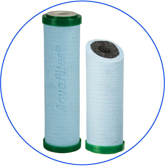 Aqua Filter Ανταλλακτικό Φίλτρο Νερού Άνω και Κάτω Πάγκου από Ενεργό Άνθρακα 10" FCPS5-BL-AB 5 μm