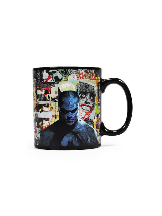 Graffiti Batman Villains Heat Change Mug Ceramic Black 350ml
