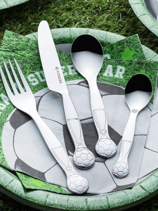 Viners 4-Piece Stainless Steel 18/10 Silver Cutlery Set