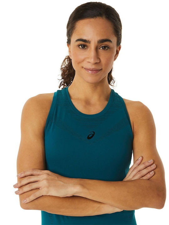 ASICS Women's Athletic Blouse Sleeveless Green