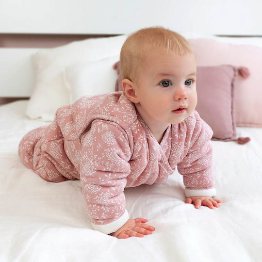 Bemini Winter Baby Sleeping Bag with Detachable Sleeves Pink Bemini Winter Baby Sleeping Bag with Detachable Sleeves Pink