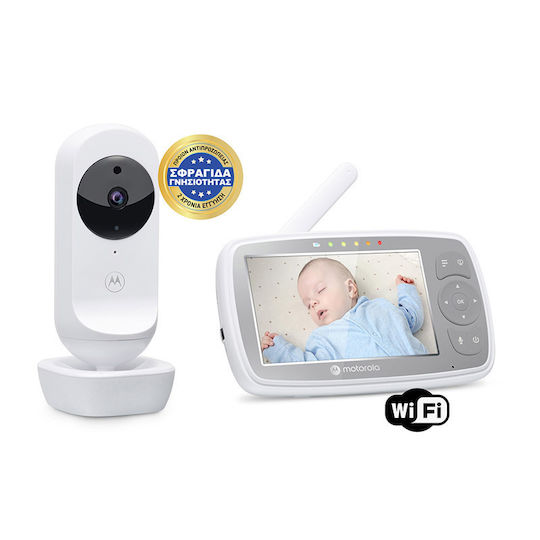Motorola VM44 Wireless Baby Monitor with Camera & Screen 4.3" , Two-way Communication & Lullabies