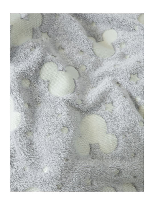 Kocoon Blanket Cot Chip Fleece Gray 110x140cm