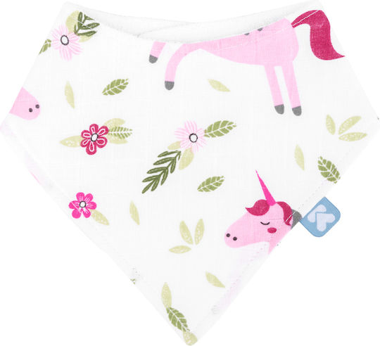 Kikka Boo Unicorn Bandana Stoff mit Taste Rosa