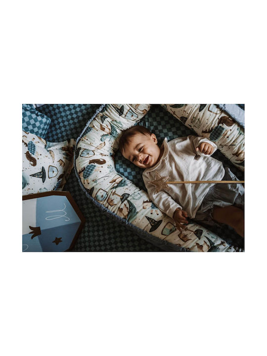 La Millou Baby Pillow Nest Prince Wind Blue 45x90cm