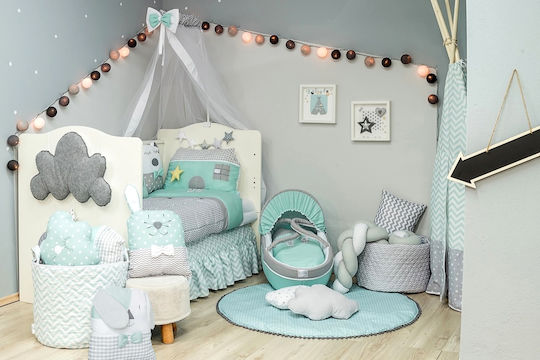 Baby Star Sugar Family Albastru Petrol 105x145cm 7019M