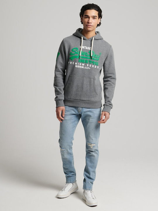 Sweatshirt with Hood Gray