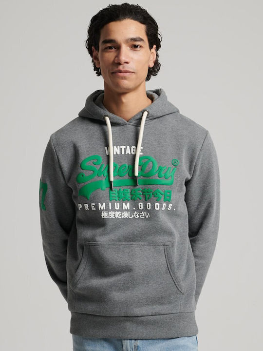 Sweatshirt with Hood Gray