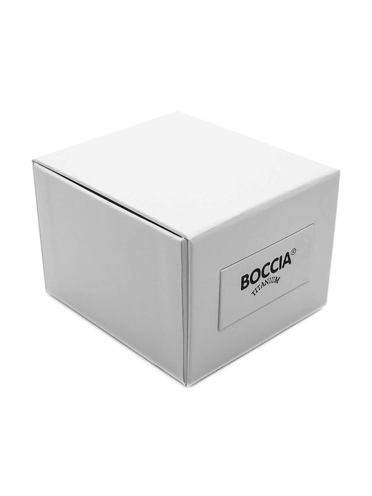 Boccia Watch Solar with Silver Metal Bracelet