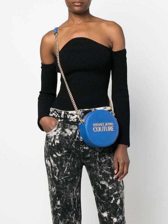 Versace Range Γυναικεία Τσάντα Ώμου Μπλε