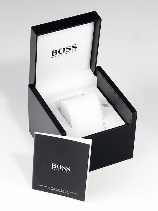Boss Integrity Ceas Barbati 43mm Cronograf Baterie cu Brățară din MetalMetalic Roz Gold