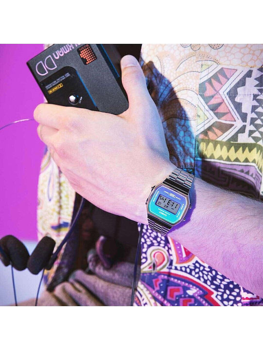 Casio Vintage Ρολόι Μπαταρίας με Μεταλλικό Μπρασελέ