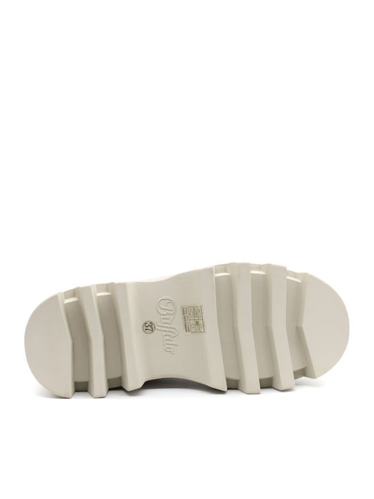Flora Stiefeletten Damen Cream