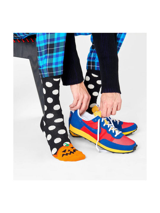 Happy Socks Halloween Pumpkin Unisex Κάλτσες Μαύρες