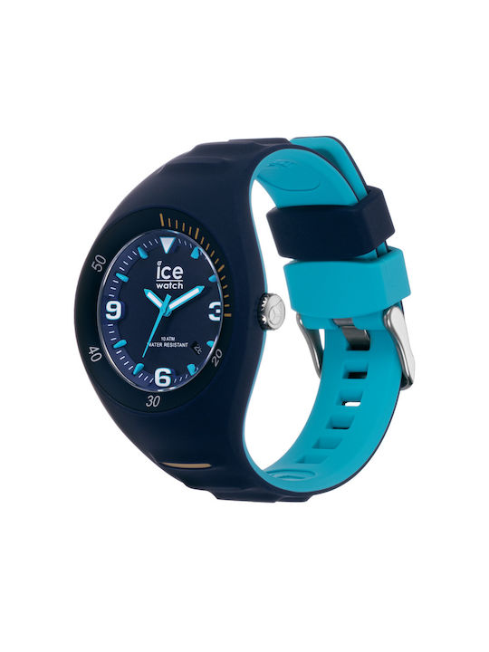 Ice Watch Chronograph Battery with Blue Rubber Strap