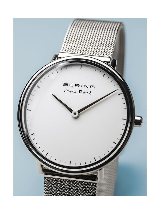 Bering Time Max René Uhr mit Silber Metallarmband