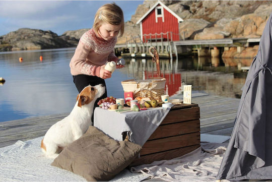 Jabadabado Wooden Picnic Basket For Ages 3+ 28pcs