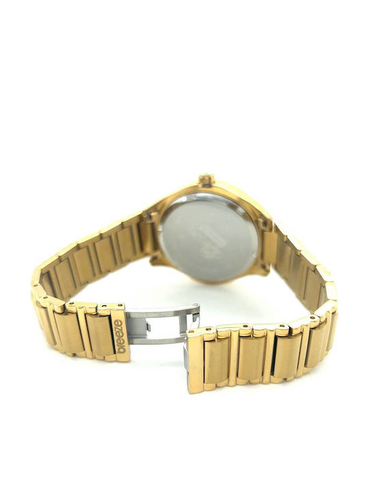 Breeze Intensifire Women's Watch Chronograph with Gold Metal Bracelet