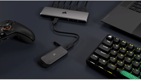 Corsair EX100U USB 3.2 / USB-C Extern SSD 4TB 2.5" Negru