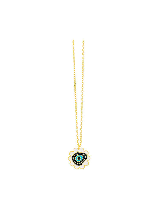 Prince Silvero Necklace Eye from Gold Plated Silver