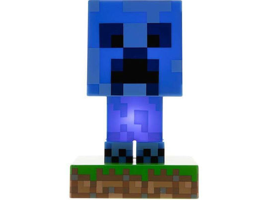 Paladone Kids Decorative Lamp Minecraft Creeper Blue 11εκ.
