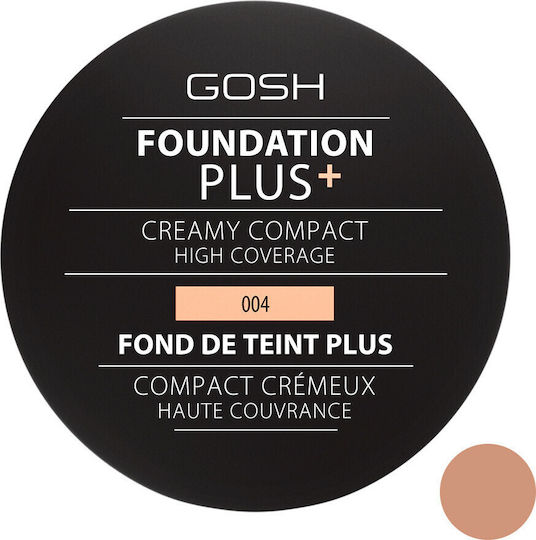 Gosh Foundation Plus + Creamy Compact 004 Natural 9gr